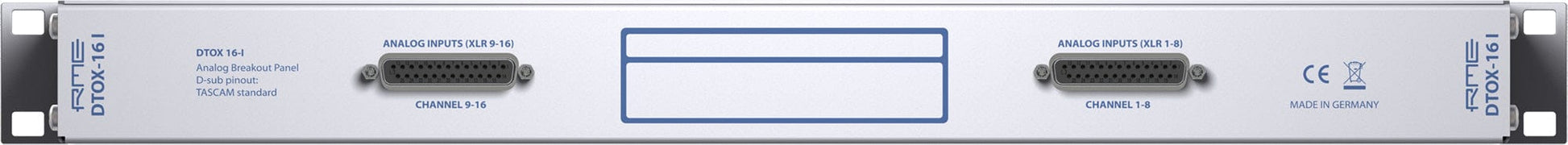RME DTOX16I Analog Breakoutbox16 XLR inputs to 2xD-Sub 25-Pin Outputs - PSSL ProSound and Stage Lighting