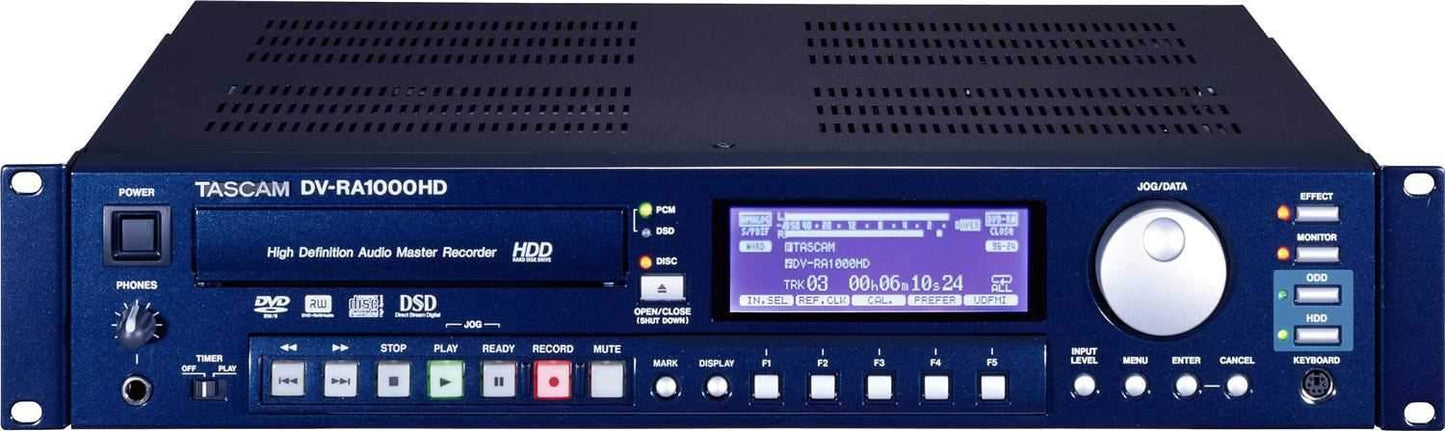 Tascam DV-RA1000HD High Resolution Master Recorder - ProSound and Stage Lighting