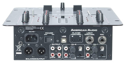 American Audio DV2 USB 2 Ch DJ Mixer with Audio I/O - ProSound and Stage Lighting