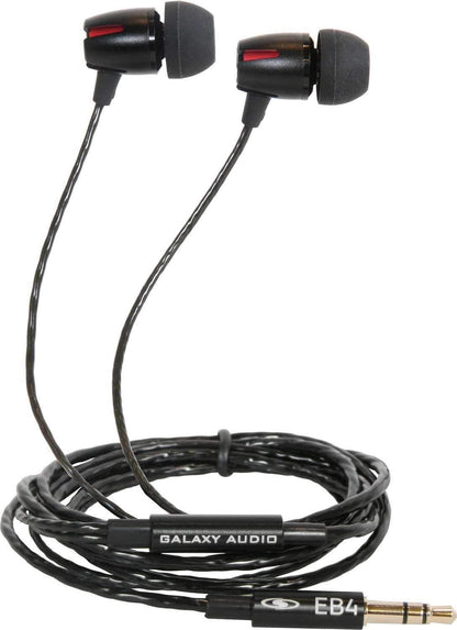 Galaxy Audio EB4 In Ear Stereo Monitor Headphones - ProSound and Stage Lighting