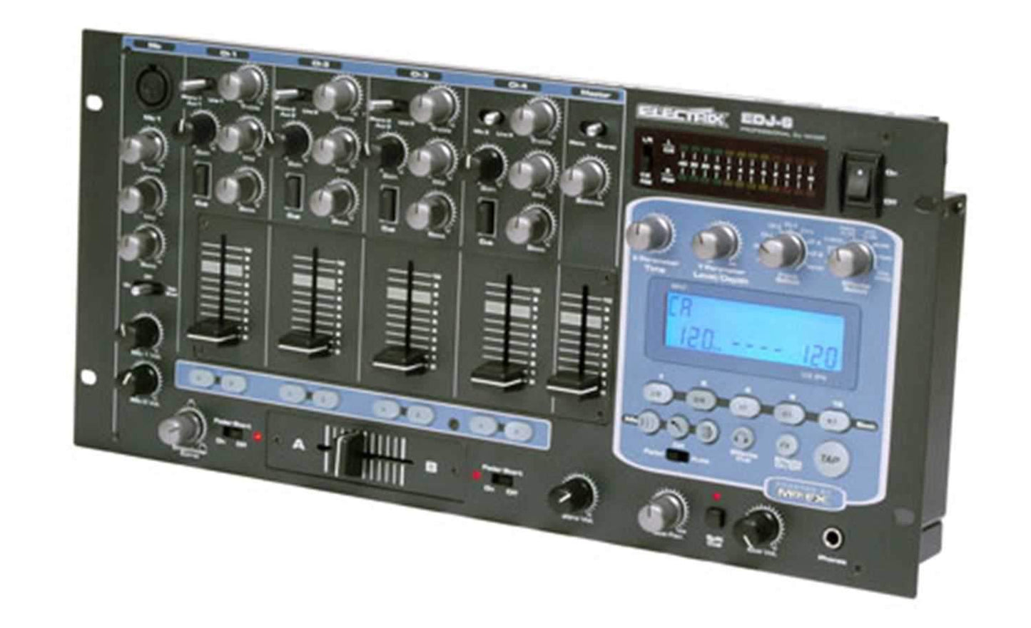 Electrix EDJ-6 4-Channel DJ Mixer With DSP Effects - ProSound and Stage Lighting