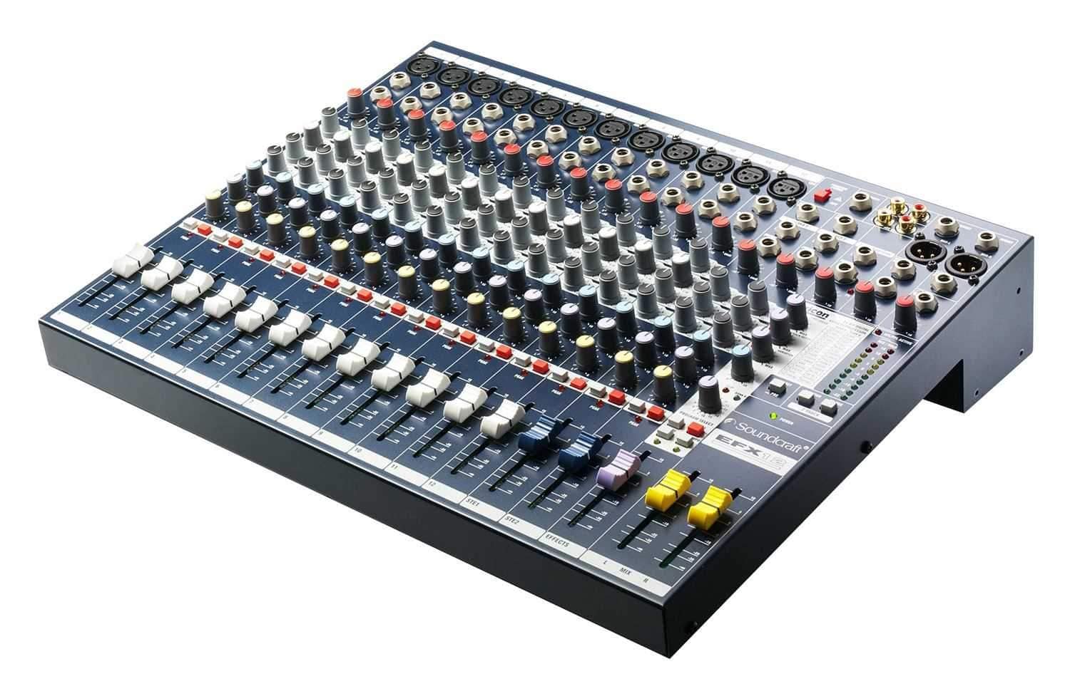 Soundcraft EFX12 12-Channel Mixer with FX – Solotech