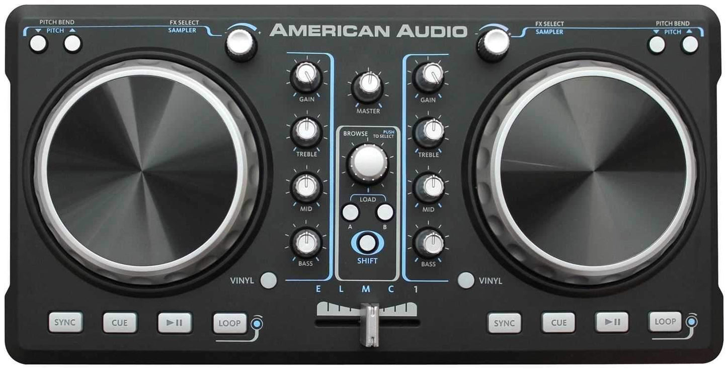 American Audio ELMC-1 2 Ch MIDI DJ Controller - ProSound and Stage Lighting