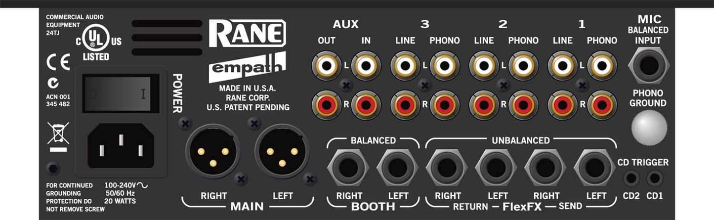 RANE EMPATH-ROTARY 3-Ch Mixer with Rotary Faders - ProSound and Stage Lighting