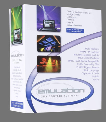 Elation Emulation Mac & PC DMX Control Software - ProSound and Stage Lighting