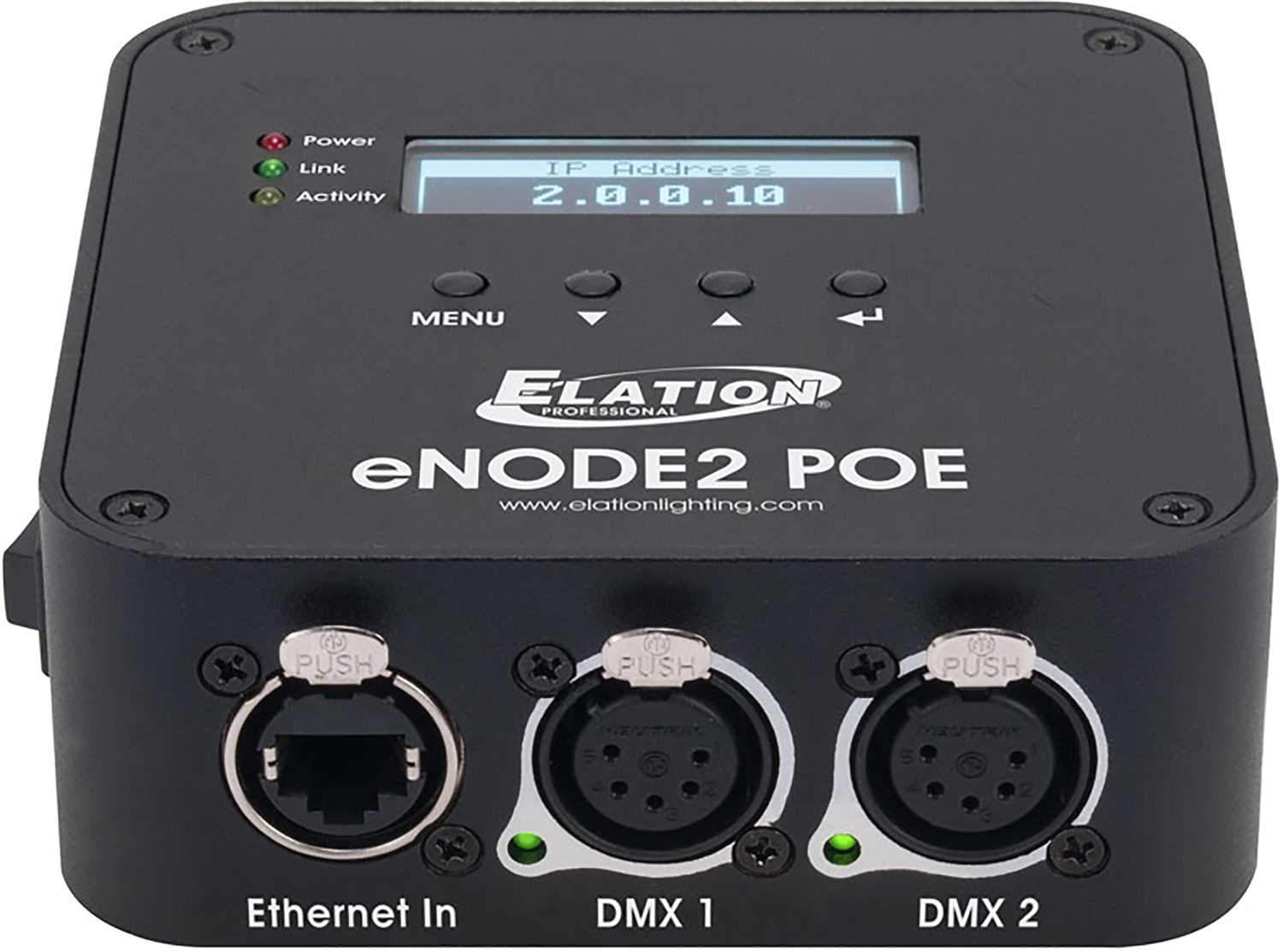 Elation eNode2 POE 2-Universe Ethernet-DMX Node