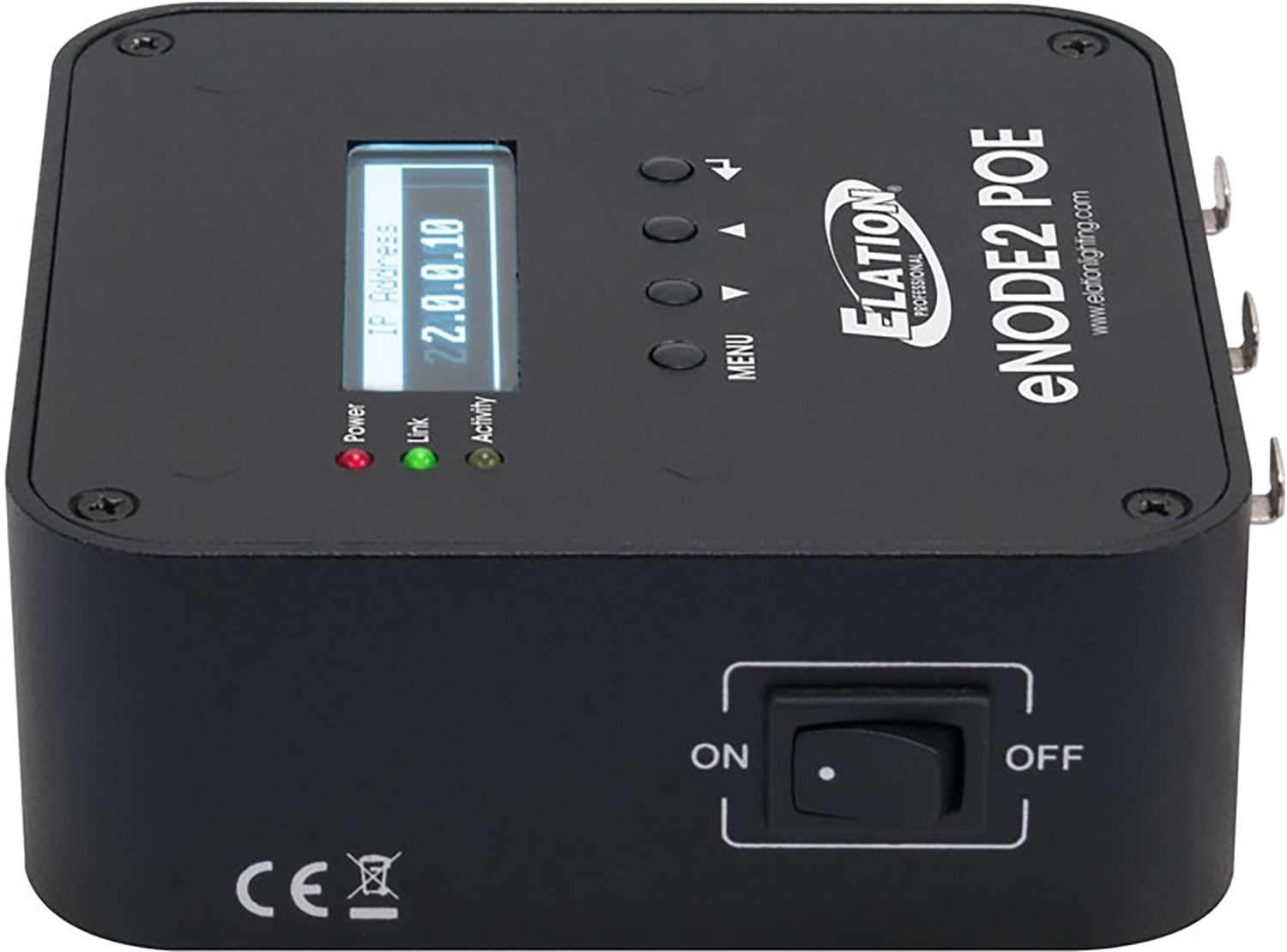 Elation eNode2 POE 2-Universe Ethernet-DMX Node - ProSound and Stage Lighting