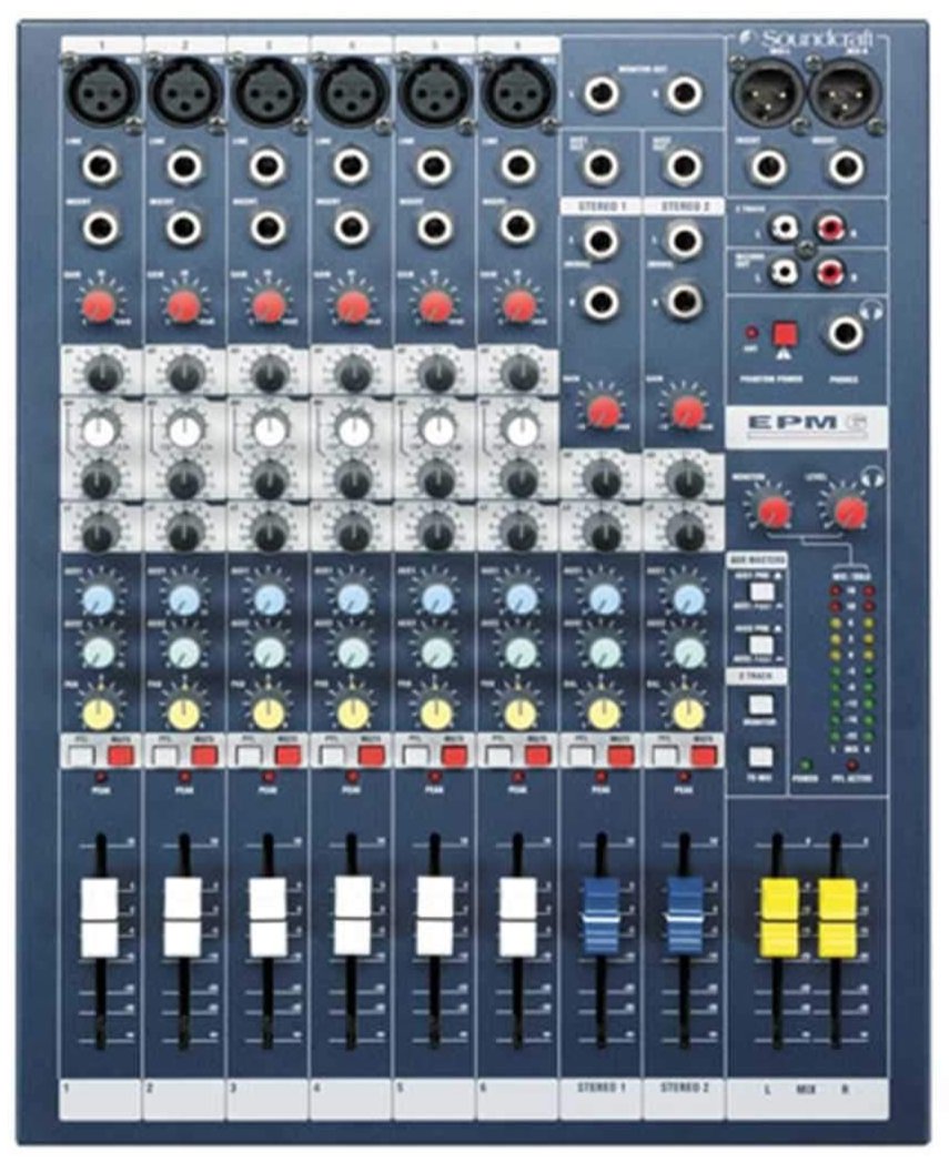 Soundcraft EPM-6 Multipurpose 6 Channel Mixer - ProSound and Stage Lighting