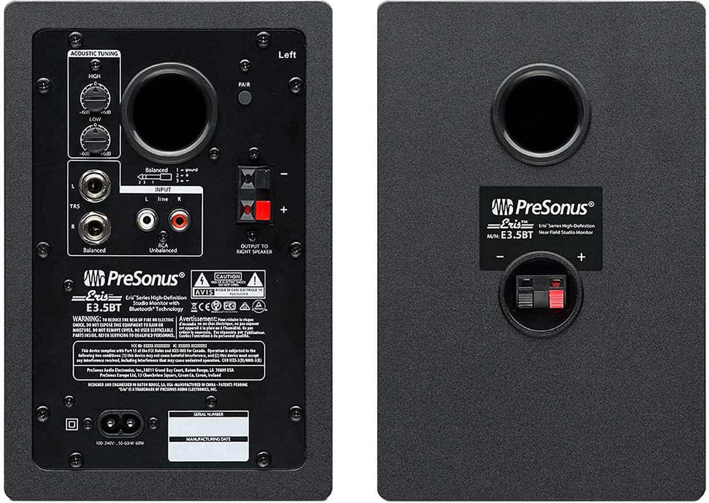 PreSonus Eris E3.5 BT Active Studio Monitor Pair with Bluetooth - ProSound and Stage Lighting