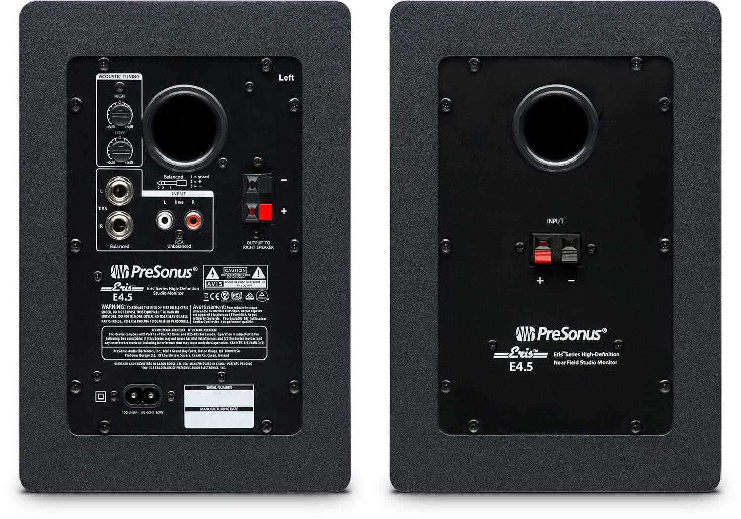 PreSonus Eris E4.5 4.5-Inch Studio Monitors Pair - ProSound and Stage Lighting