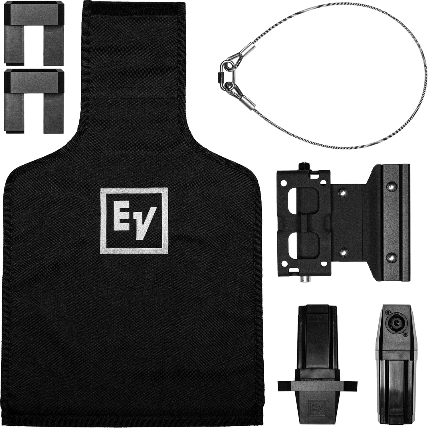 Electro-Voice EVOLVE-WMK-NB NL4-Connector Wall Mount Kit - Black - PSSL ProSound and Stage Lighting