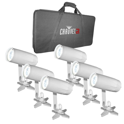 Chauvet EZpin Pack System with 6 LED Pinspot Lights - ProSound and Stage Lighting