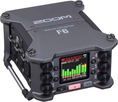 ZOOM F6 MultiTrack Field Recorder Battery Powered - ProSound and Stage Lighting