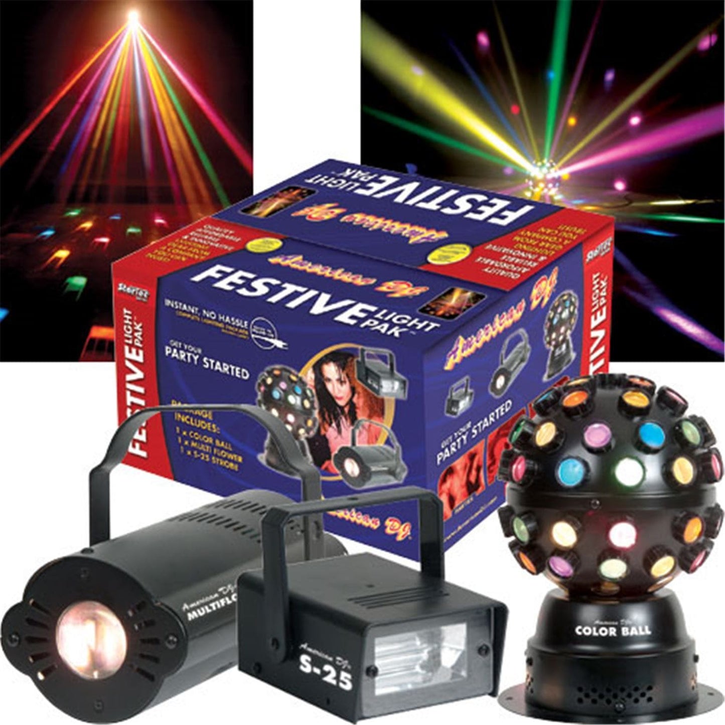 American DJ Festive Light Pak Effects Package - ProSound and Stage Lighting