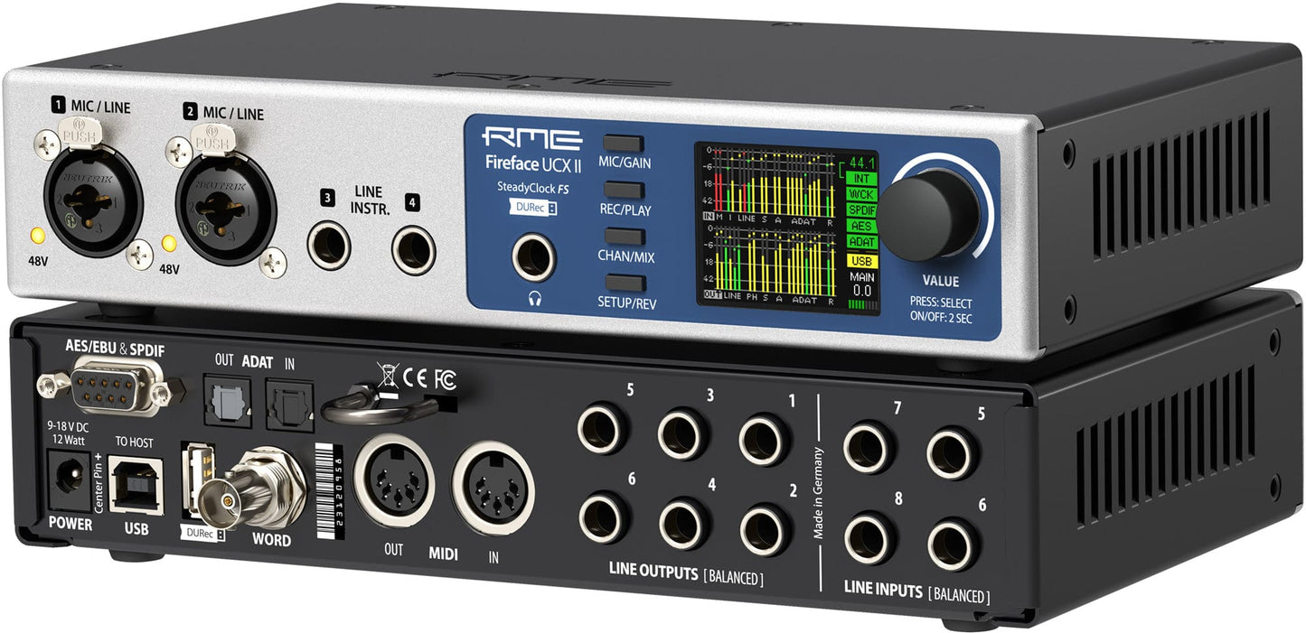 RME Fireface UCX II 40-Channel 192 kHz USB Audio Interface - PSSL ProSound and Stage Lighting