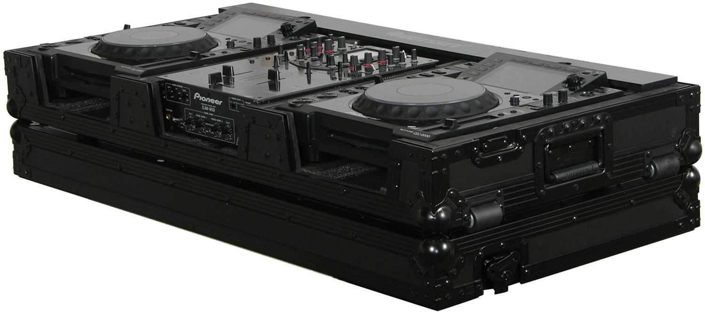 Odyssey FFX10CDJWBL Black FX CD/Media Player DJ Coffin with LED Panel - ProSound and Stage Lighting