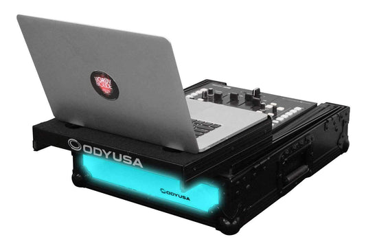 Odyssey FFXGS12MX1BL Flight FX Glide Case for 12-Inch DJ Mixer - ProSound and Stage Lighting