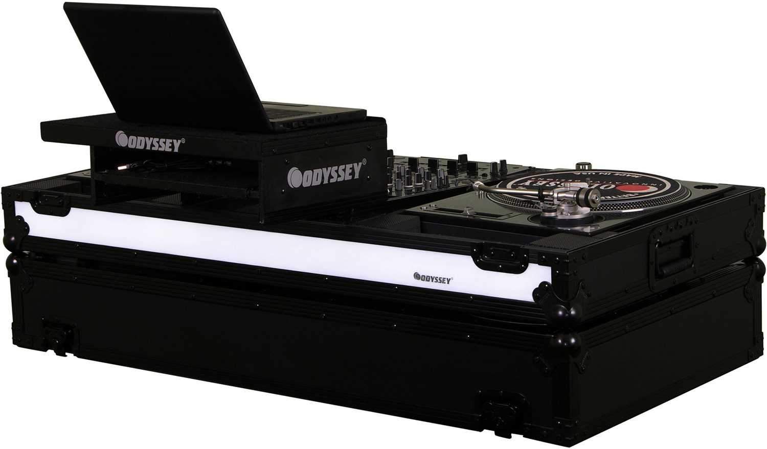 Odyssey FFXGSBM12WBLFx Led Glide Turntable Coffi - ProSound and Stage Lighting