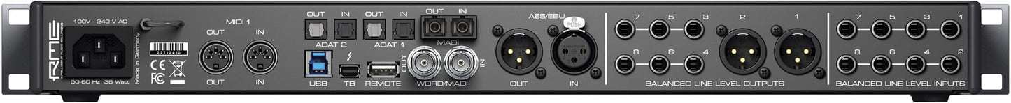 RME Fireface UFX+ 188-Channel USB 3.0 or Thunderbolt Audio Interface - PSSL ProSound and Stage Lighting