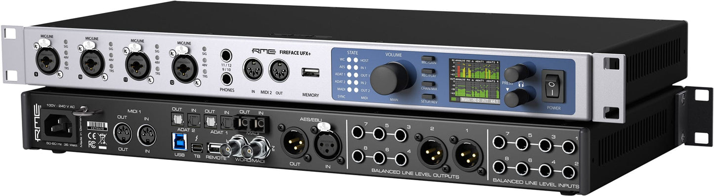 RME Fireface UFX+ 188-Channel USB 3.0 or Thunderbolt Audio Interface - PSSL ProSound and Stage Lighting
