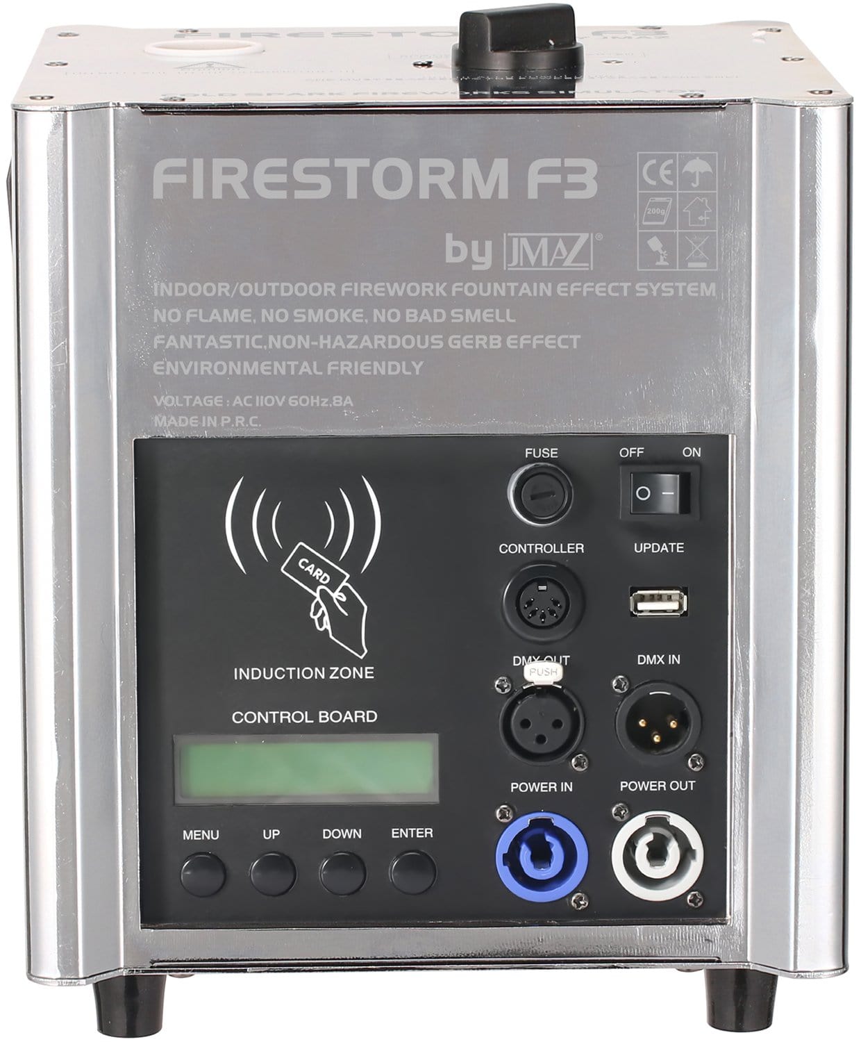 JMAZ Firestorm F3 (Chrome) Cold Spark 2-Pack and Case - Solotech