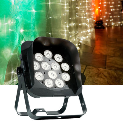 ADJ American DJ Flat Par QWH12X RGBW LED Light with Snoot - ProSound and Stage Lighting