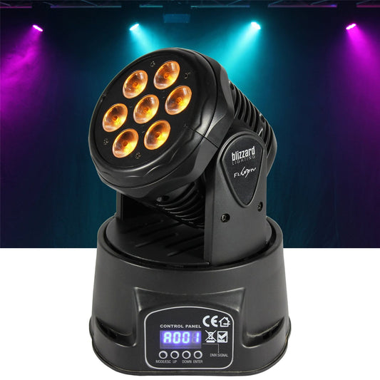 Blizzard Flurry 5 RGBAW LED Moving Head Wash Light - ProSound and Stage Lighting