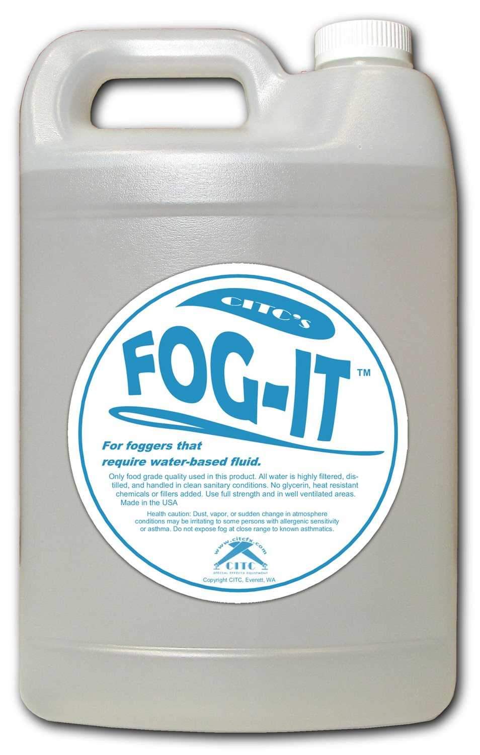 CITC Fog-IT Water Based Fog Fluid 1 Gallon - ProSound and Stage Lighting