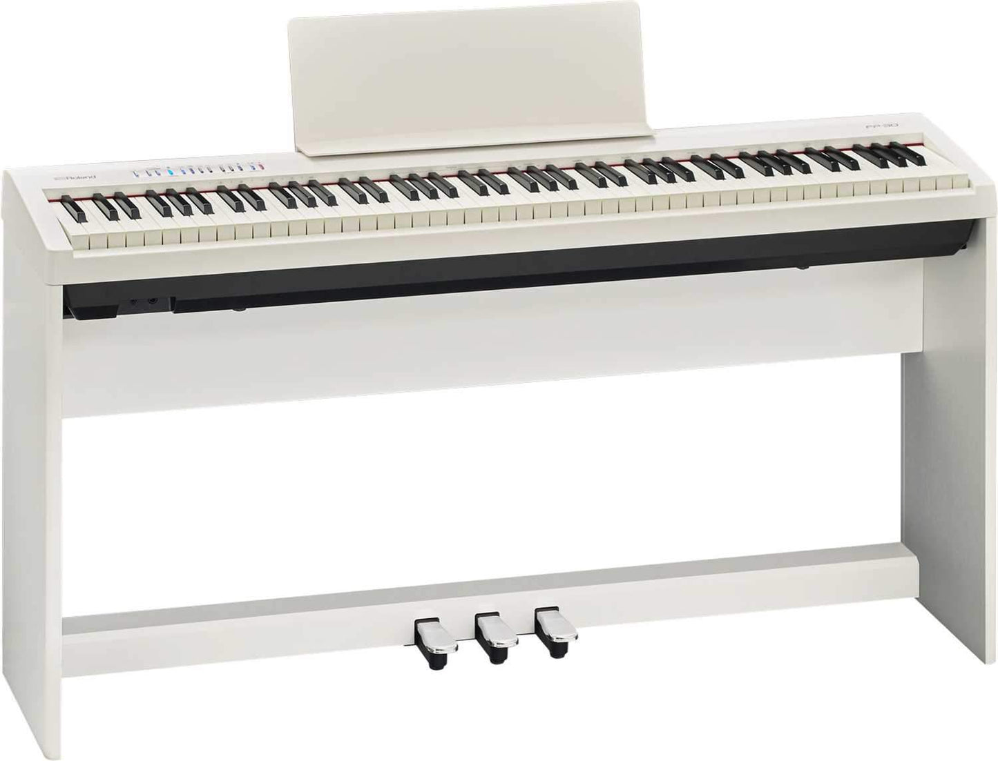 Roland FP-30-WH Digital Portable Piano White - ProSound and Stage Lighting