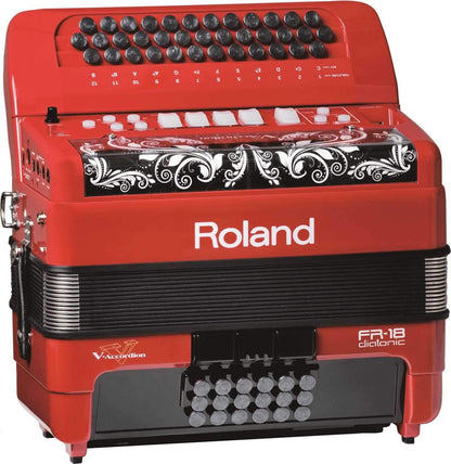 Roland FR-18D-RD Diatonic V-Accordion Red - ProSound and Stage Lighting