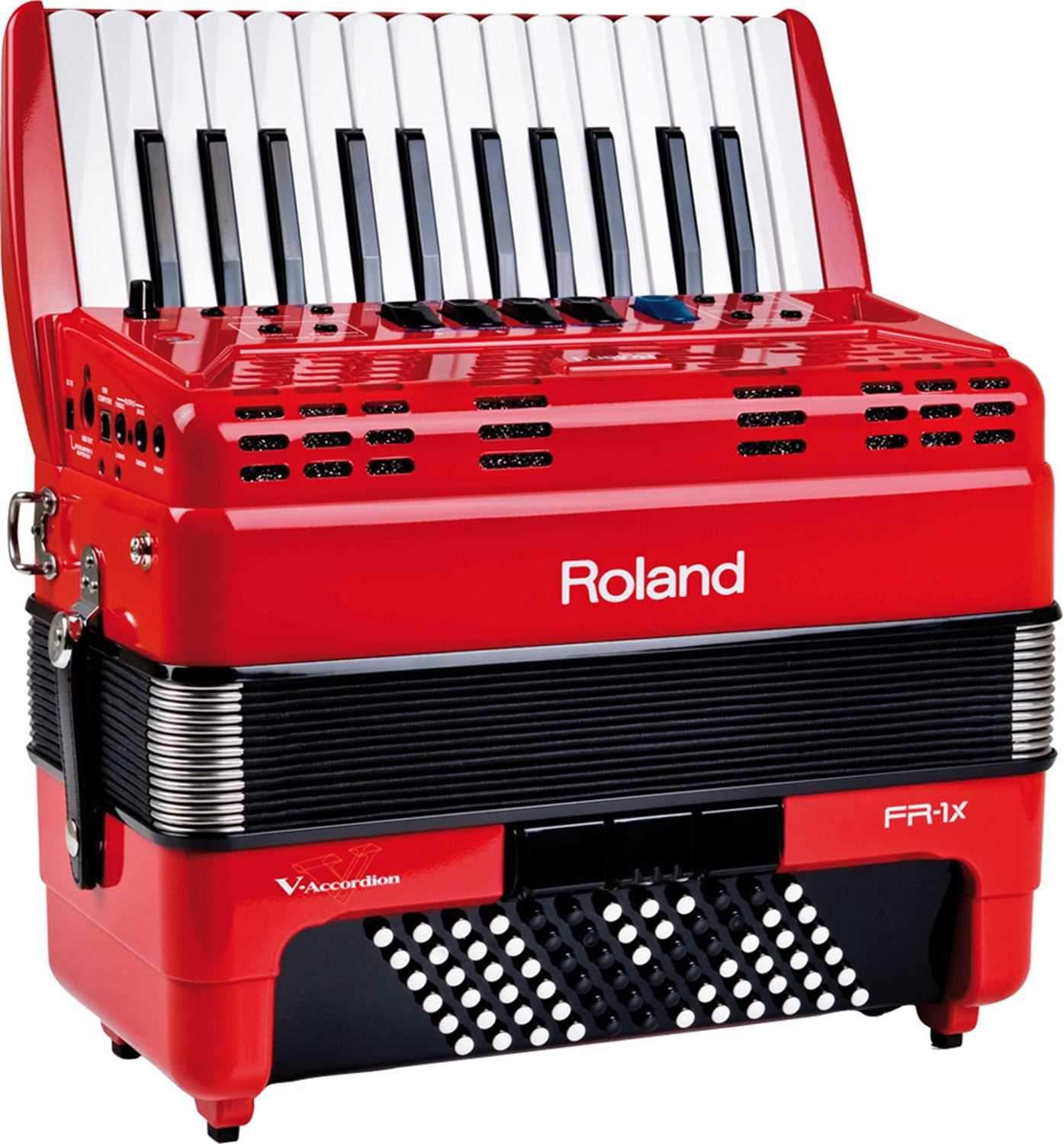 Roland FR-1X-RD V-Accordian Lite-Red with Keys - ProSound and Stage Lighting