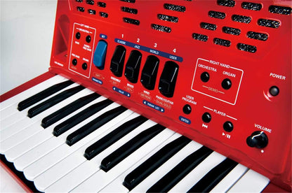 Roland FR-1X-RD V-Accordian Lite-Red with Keys - ProSound and Stage Lighting