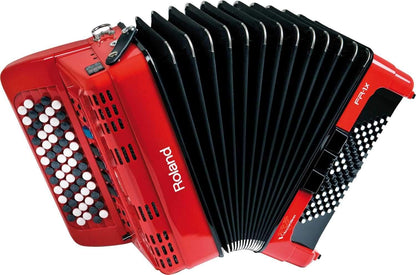 Roland FR-1XB-RD V-Accordian Lite-Red with Buttons - ProSound and Stage Lighting