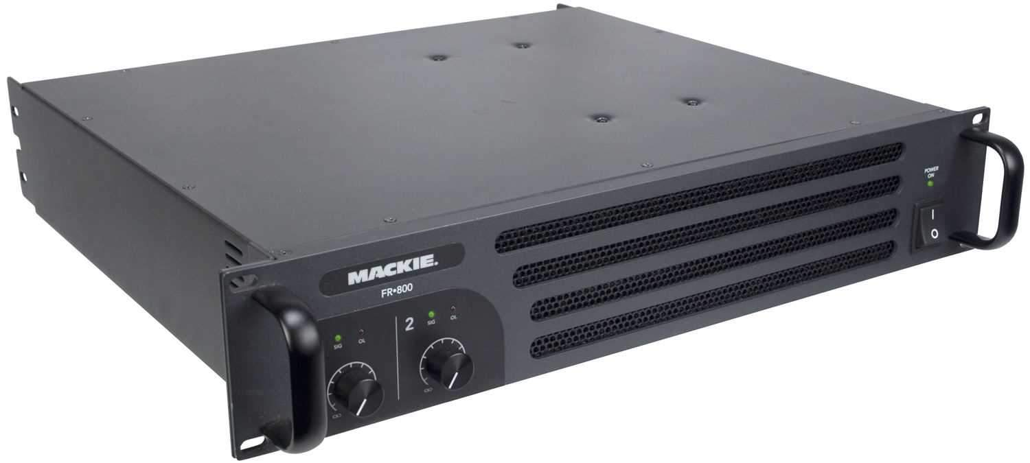 Mackie FR-800 Power Amp 2X205W @ 8 Ohms - ProSound and Stage Lighting