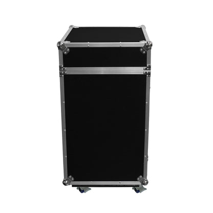 Odyssey FR1014W 10U x 14U Combo Rack Case with Wheels - ProSound and Stage Lighting