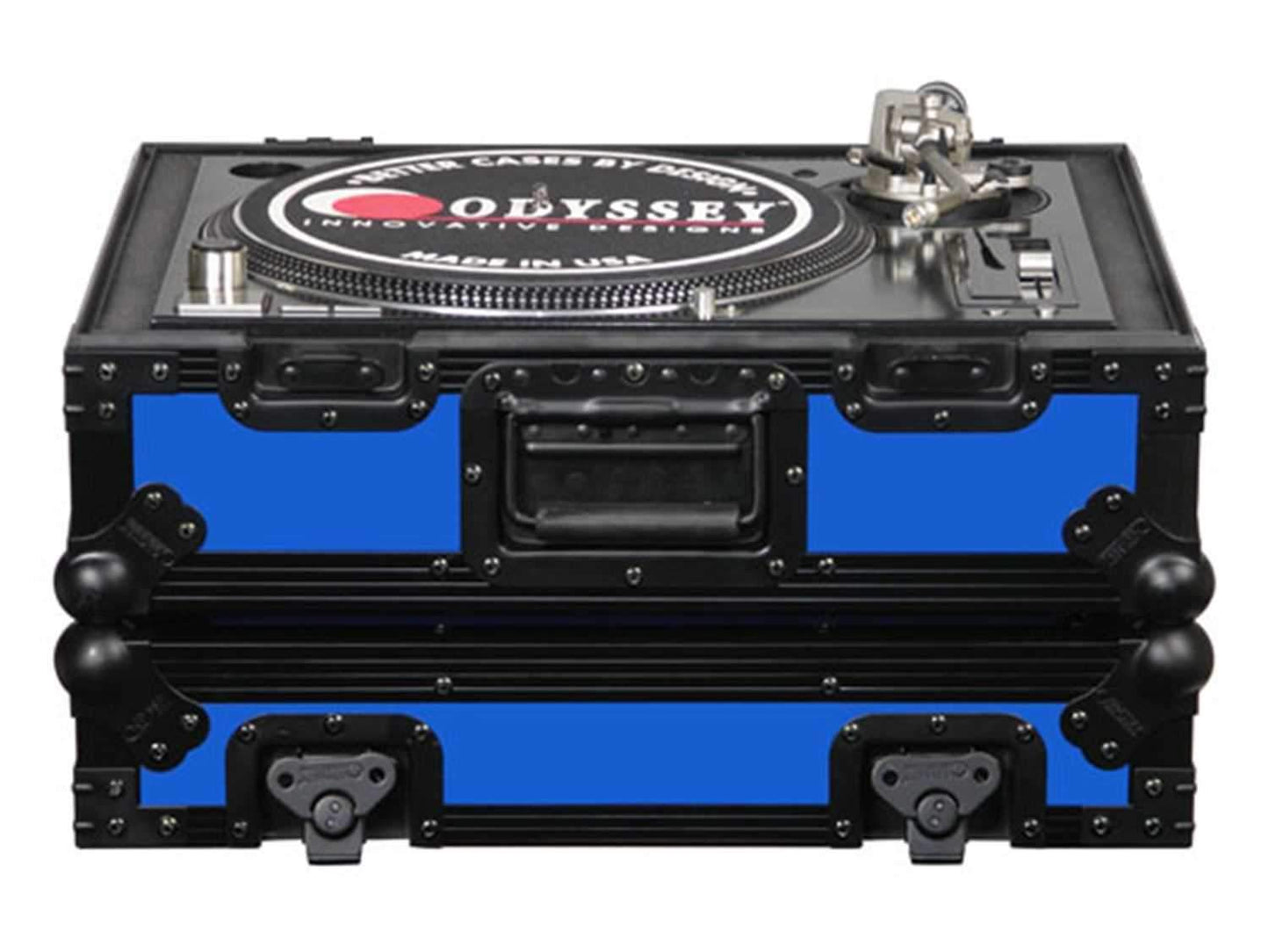 Odyssey FR1200BK Blue DJ Turntable Case - ProSound and Stage Lighting