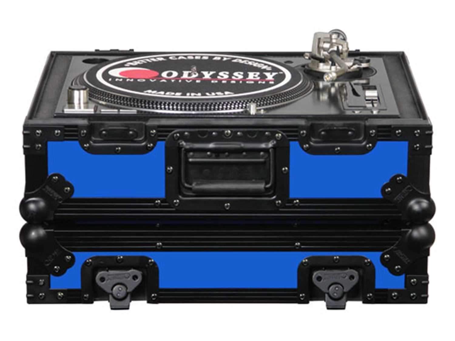 Odyssey FR1200BK Blue DJ Turntable Case - ProSound and Stage Lighting