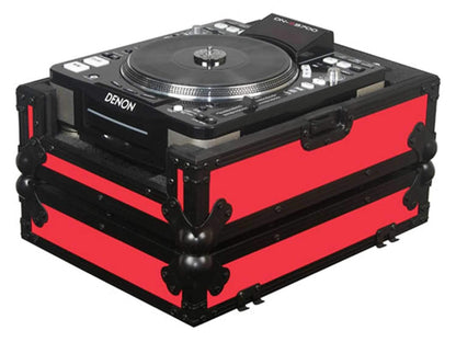 Odyssey FRCDJBKRED Red Large Format CD Player Case - ProSound and Stage Lighting