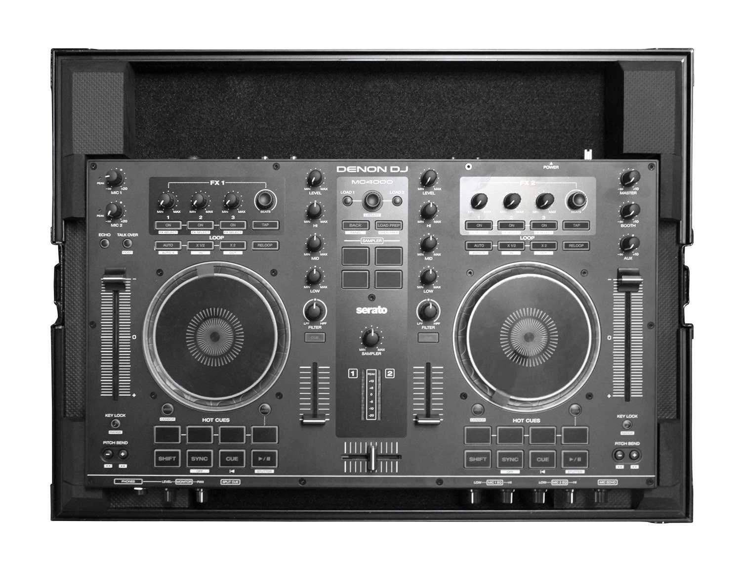 Odyssey FRDNMC4000BL Black Label Case for Denon MC4000 DJ Controller - ProSound and Stage Lighting