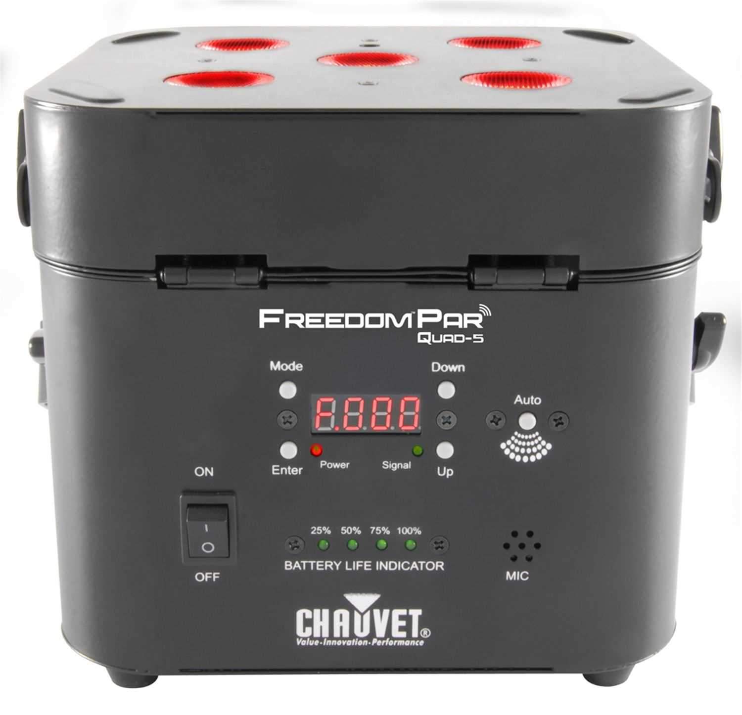 Chauvet FreedomPar Quad-5 RGBA Wireless LED Black - ProSound and Stage Lighting