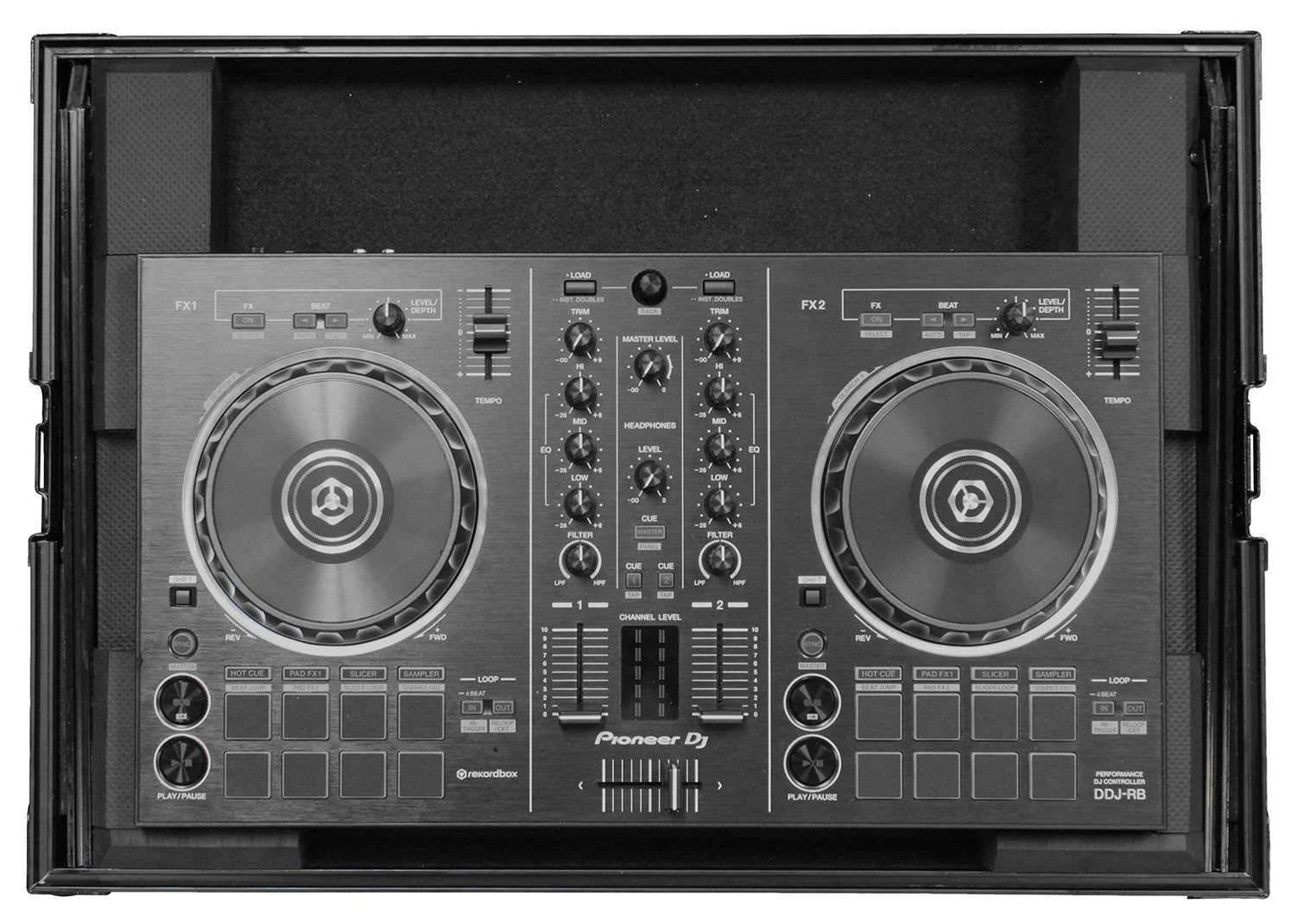 Odyssey FRGSPIDDJRBBL Black Label Glide Style Case for Pioneer DDJ-RB - ProSound and Stage Lighting