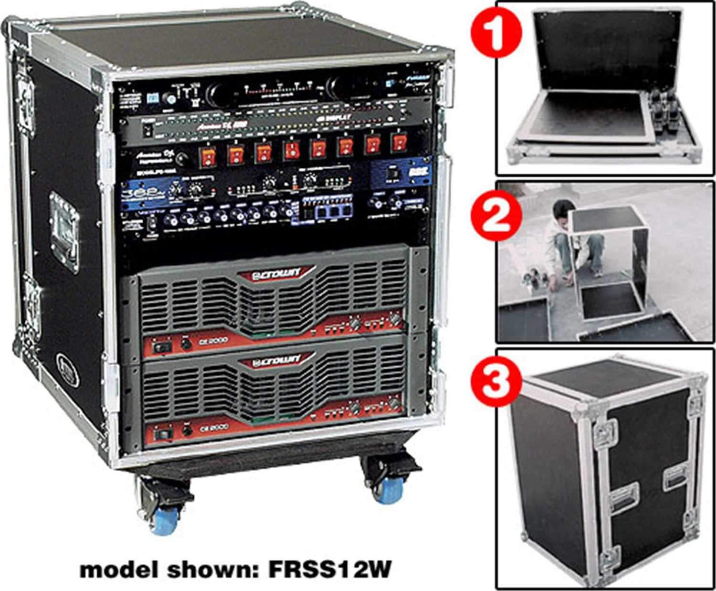 Odyssey Space Saver Road Case 12 Spaces with Wheels - ProSound and Stage Lighting