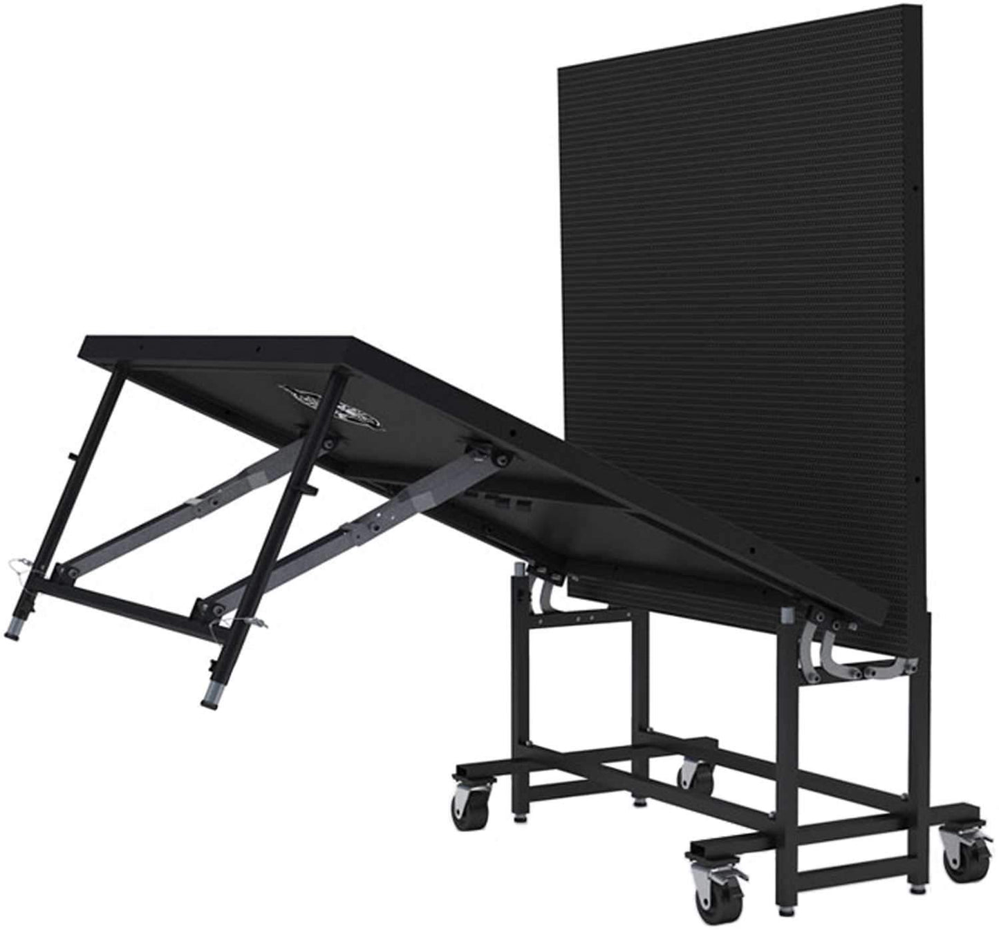 Staging 101 Roll-In Stage 4 Ft x 8 Ft 24 Inch High Industrial Finish - Unassembled - ProSound and Stage Lighting