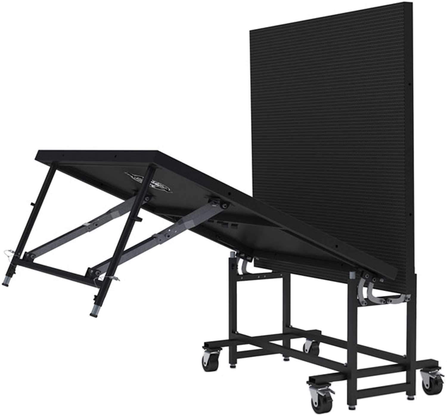 Staging 101 Roll-In Stage 4 Ft x8 Ft 16 Inch High Industrial Finish - Assembled - ProSound and Stage Lighting