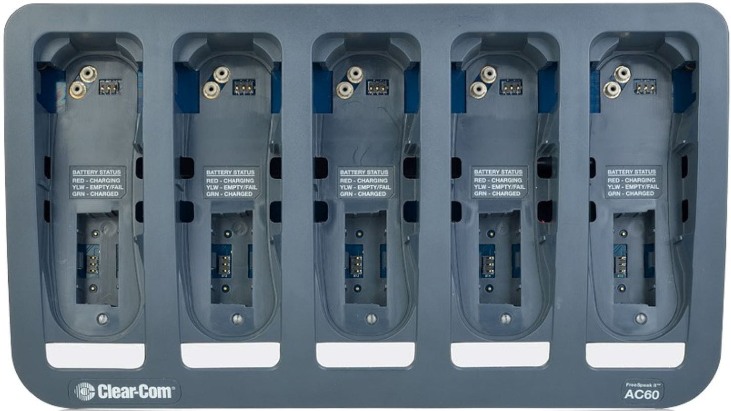 Clear-Com FSIIAC60 5-way Battery Charger for BAT60 - PSSL ProSound and Stage Lighting