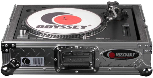 Odyssey FTTDIAII Slvr Dia Plate Turntable Case - ProSound and Stage Lighting