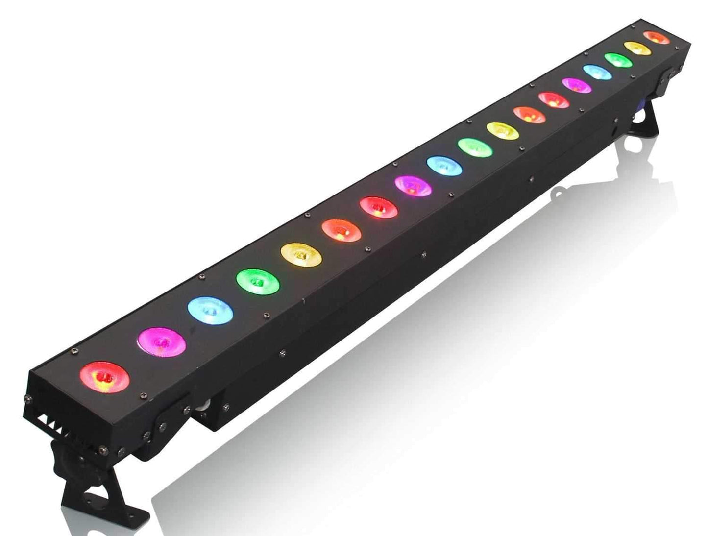 Mega Lite N-E Color FX18 18x 3w Tri LED Wash Light - ProSound and Stage Lighting