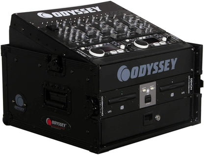 Odyssey FZ1004BL 10 Top/ 3 Bottom Space Rack Cas - ProSound and Stage Lighting