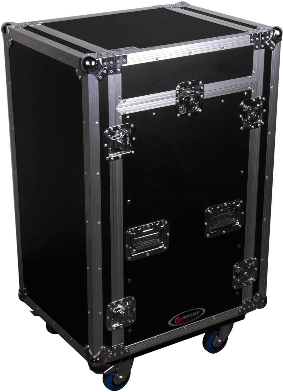 Odyssey ATA Rack 11U Slant 16U Vertical w/ Wheels - ProSound and Stage Lighting