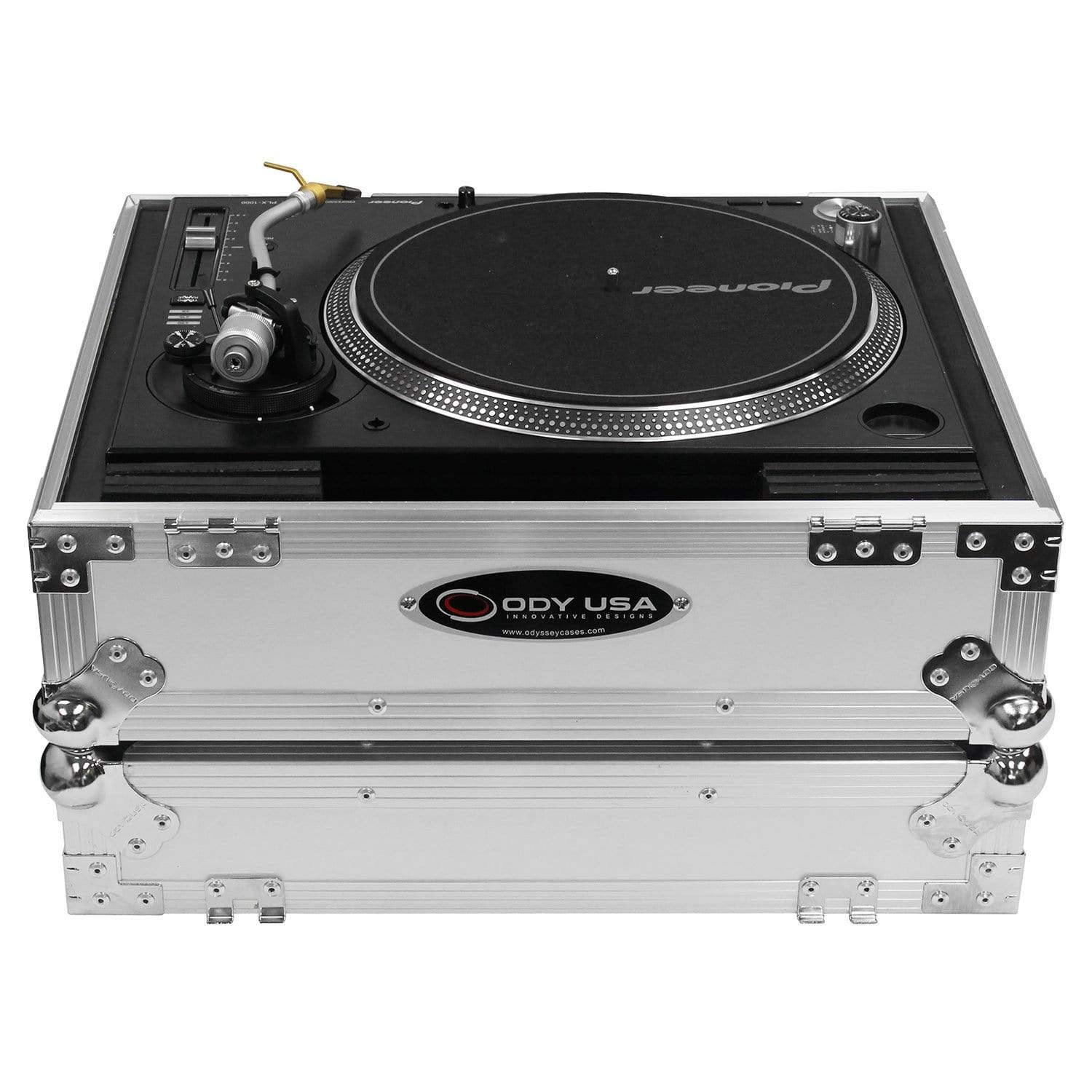 Odyssey FZ1200WT 1200 Style Turntable Case White - ProSound and Stage Lighting